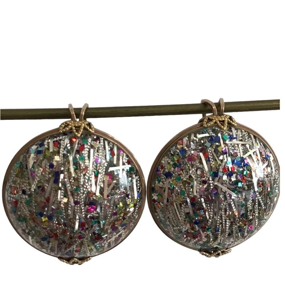 Vintage Shoe Clips Confetti Design
